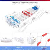 HYH American Flag Lights Outdoor Solar String Lights with 420 Super Bright LED Waterproof Flag Net Light of The United States for Yard,Garden,Festival,Holiday,4th of July,Independence Day Decoration