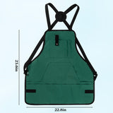 LUCKIPLUS Gardening Apron, Garden Apron for Women with Pockets, Waterproof 600D Heavy Duty Cross Back Work Tool Aprons for Men Gardeners Painting