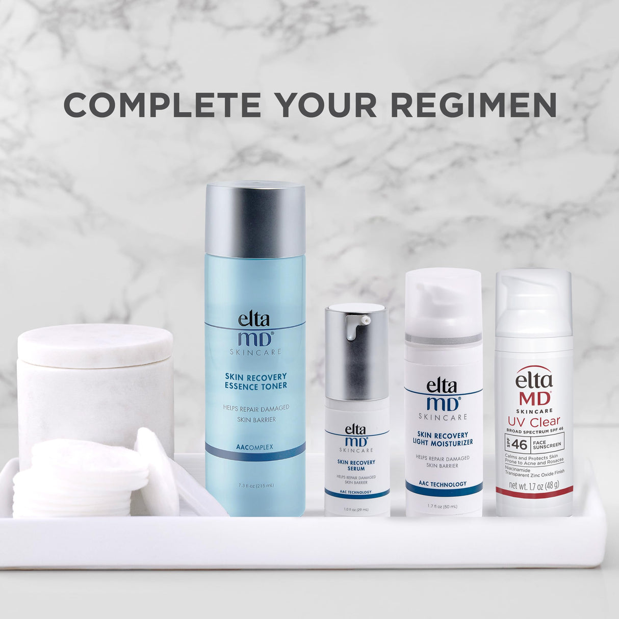 EltaMD Skin Recovery Light Face Moisturizer for Dry Skin, Oil Free Moisturizer for Face and Acne Prone Skin Care, 1.7 oz Pump