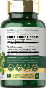 Carlyle DIM Supplement for Women & Men | 350mg | 200 Count | Vegetarian, Non-GMO & Gluten Free Complex