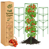 Halatool 3 Pack 60 Inch Adjustable Tomato Cages for Graden