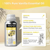 HIQILI 16 Ounces Vanilla Essential Oil, Strong Fragrance for Body Lotion, Candle Making, Soap, Aromatherapy -16 Fl Oz