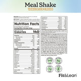 Fit & Lean Meal Shake, Fat Burning Meal Replacement, Protein, Fiber, Probiotics, Vanilla, 1lb, 10 Servings Per Container