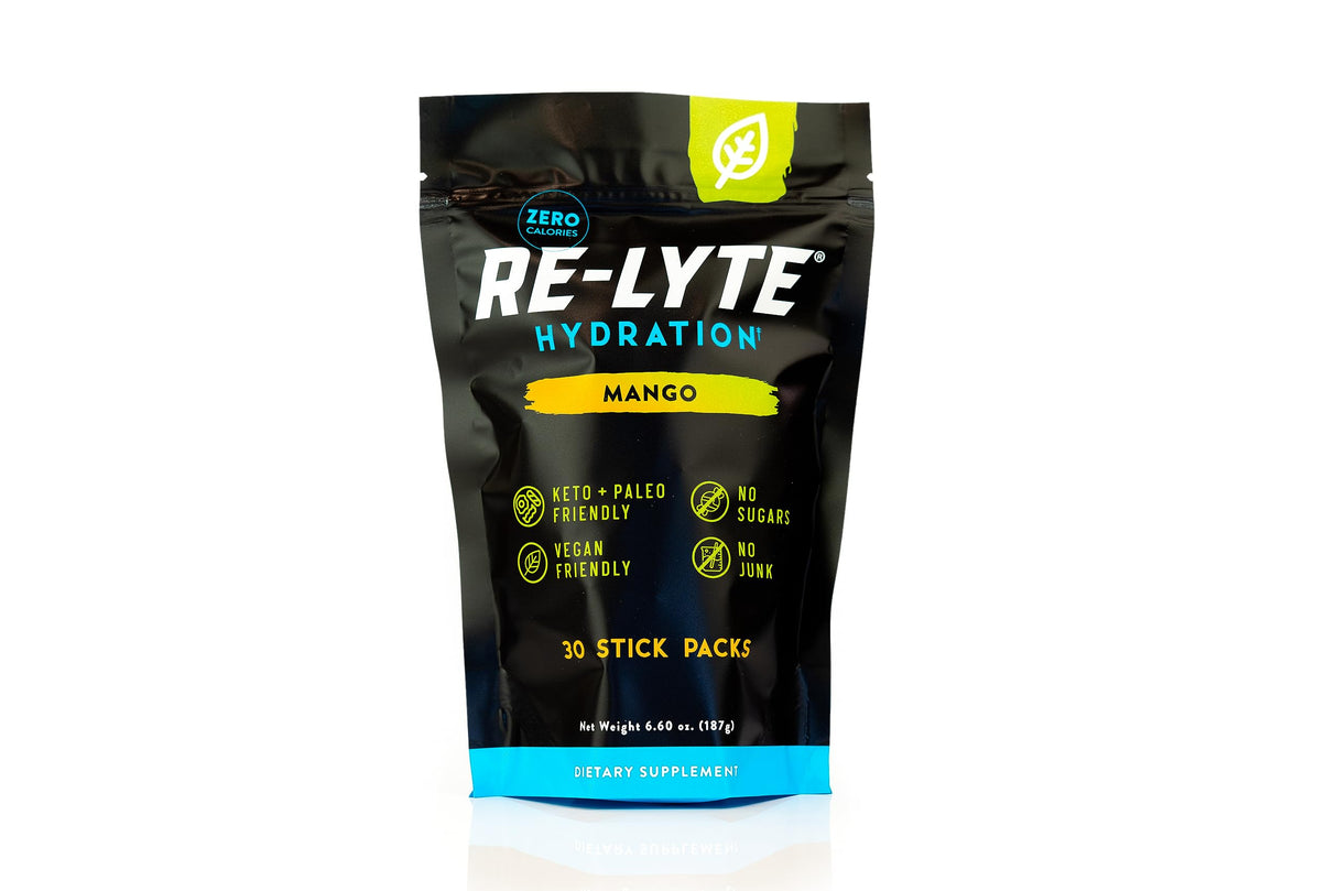 REDMOND Re-Lyte Hydratio Electrolyte Drink Powder Mix (Mango) 30 Stick Packs
