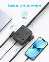Anker Power Strip with 2000J Surge Protector, Outlet Extender, 20W, 8AC