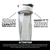 HELIMIX 2.0 Vortex Blender Shaker Bottle Holds upto 28oz | No Blending Ball or Whisk | USA Made | Portable Pre Workout Whey Protein Drink Shaker Cup | Mixes Cocktails Smoothies Shakes | Top Rack Safe