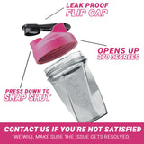 HELIMIX 1.5 Vortex Blender Shaker Bottle Holds Upto 20oz | No Blending Ball or Whisk | USA Made | Portable Pre Workout Whey Protein Drink Shaker Cup | Mixes Cocktails Smoothies Shakes | Top Rack Safe