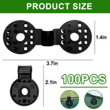 100PCS Shade Cloth Clips, Shade Cloth Plastic Clips