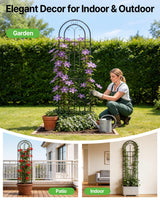 Suteck Garden Trellis for Climbing Plants Outdoor, 71” H x 20” W, 2 Pack