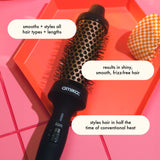 Amika Blowout Babe Thermal Brush, Black