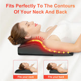 COMFIER Back Massager with Heat,3D Deep Kneading Shiatsu Neck and Back Massager with Vibration & Heat, Neck Back Massage Pillow as Gift for Women Men-Home Office Use