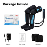 CCHYF 3-in-1 Leg Compression Massager With Heat for Circulation - 3 Modes, 3 Intensities, 2 Extenders, Adjustable Wraps - Great Gifts for Mom & Dad