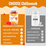 ChiQwench Cholesterol Supplements with 1500 Mg Plant Sterols & Stanols, Cholesterol Support Gummies, Cholesterol Complex Gummies, Maintains Normal Levels, Mixed Berry Flavor, 120 Count