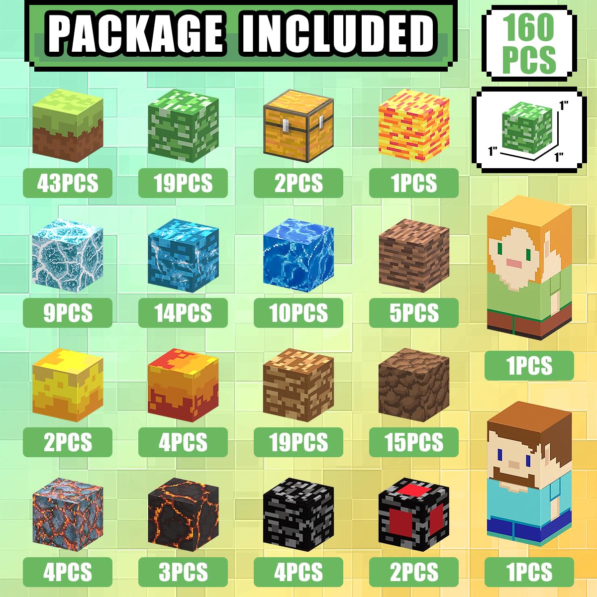 AIDYVOI 160 PCS Magnetic Blocks Building Toys, Build 3D Magnetic Building Blocks Set for Kids Ages 3+, Magnet Blocks STEM Sensory Educational Christmas Birthday Gifts Construction Toys