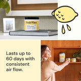 Fresh Wave Lemon Odor Removing Gel, 15 oz., Pack of 2 - Safer Odor Absorbers for Home, Natural Plant-Based Odor Eliminator, Every 15 oz. lasts 30-60 Days, For Cooking, Trash & Pets