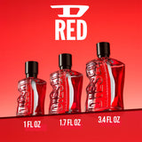 DIESEL D RED, Eau de Parfum for Men, Fougere & Aromatic With Notes of Red Grapefruit, Lavender & Sandalwood, 1 Fl. Oz.