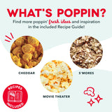 Dash Fresh Pop Popcorn Maker, Electric Hot Air Popper, 16-Cup, Aqua
