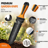 Jawanfu Garden Knife, Hori Hori Garden Tool for Digging, Weeding, Planting