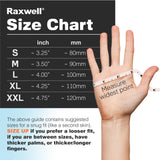 Raxwell Powder Free Nitrile Gloves - Puncture-Resistant Work Gloves with Grip - Heavy-Duty Protection for Mechanics - High-Visibility for Food Service & Medical Use - X-Large, Orange, Pack of 100