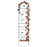 86.5" x 19.7" Metal Garden Trellis Outdoor for Climbing Plants, Black