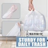 Beneval 4 Gallon Small Trash Bags, 250 Count, Unscented, Transparent, Durable, Ideal for Bathroom, Kitchen, Office, Bedroom