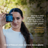 TRIBE ORGANICS 1800mg Organic Moringa Oleifera Powder for Energy | Joints | Brain Function - High Potency Nutrient Rich Greens Superfood | Natural Leaf Plant Protein | Antioxidant - 120 Vegan Capsules