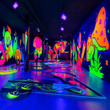 Glostars 100W LED UV Black Light, Powerful UV Spotlight, IP66, 395nm Lamp for Christmas, Halloween Glow Party (2 Packs)