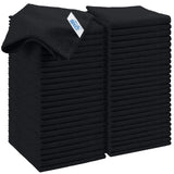 HOMEXCEL Black Microfiber Cleaning Cloth, 50 Pack Cleaning Towels for Kitchen, Lint Free, Scratch-Free, Highly Absorbent, and Reusable Cleaning Rags for House, Window and Glass, Cars, 11.5 X11.5 inch