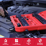 1/2" Drive Socket Wrench Set: 25-Piece SAE & Metric Impact Socket Ratchet Wrench Tool Set Socket Assortment with Storage Box for Repair Mechanic Garage