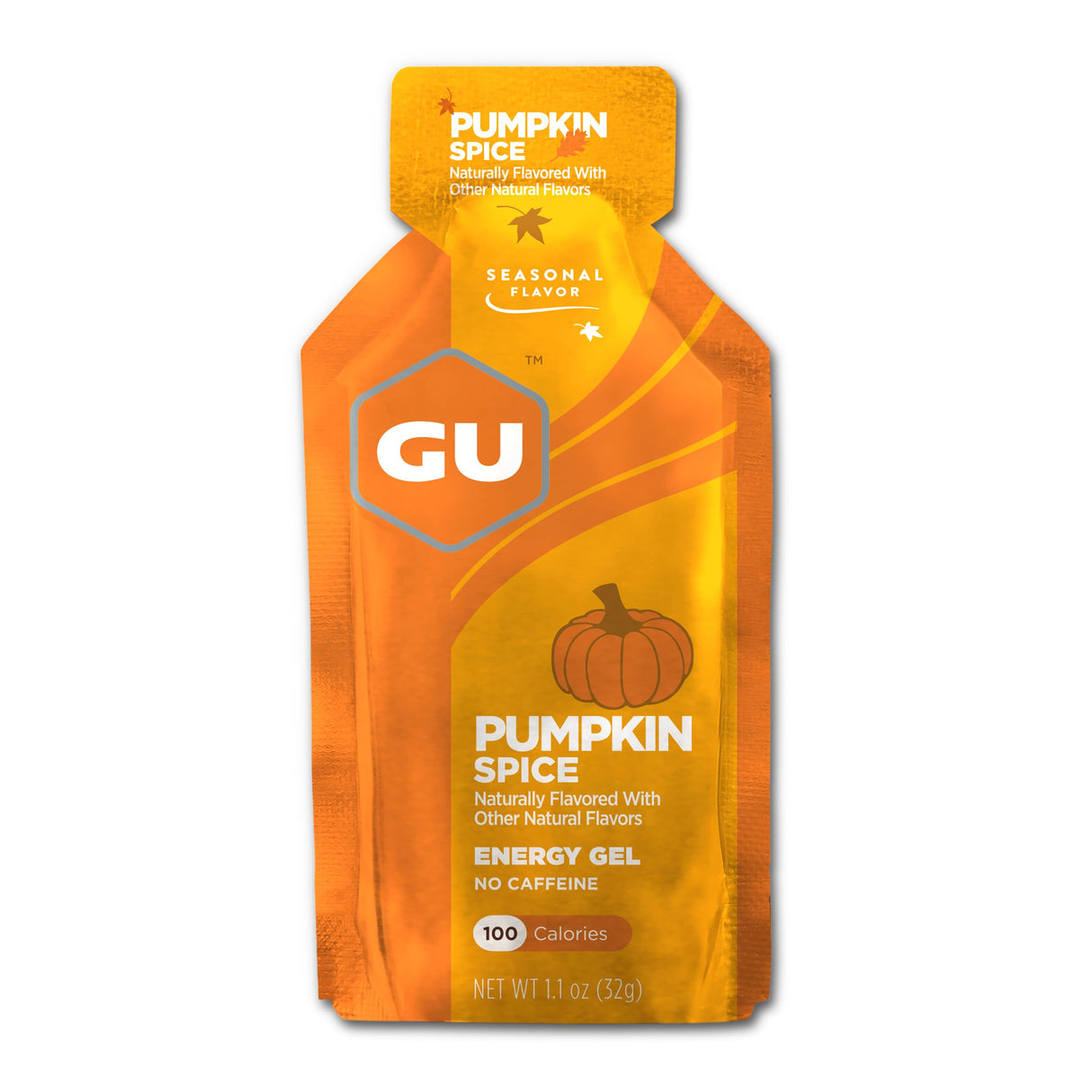 GU Energy Original Sports Nutrition Energy Gel, Vegan, Gluten-Free, Kosher, and Dairy-Free On-The-Go Energy for Any Workout, 8-Count, Pumpkin Spice