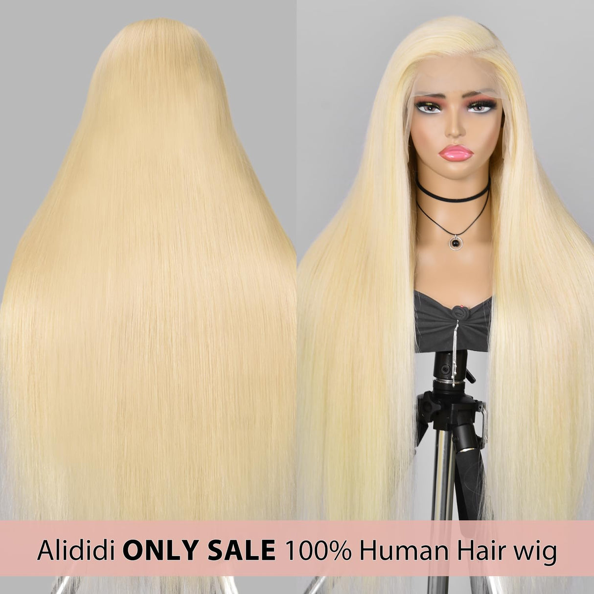 Alididi 613 13x6 Lace Front Wig Human Hair 200 Density 26Inch 613 Lace Front Wig Human Hair Blonde Wig Human Hair Straight Lace Frontal Wig Human Hair Pre Plucked With Baby Hair (613 Blonde Wig)