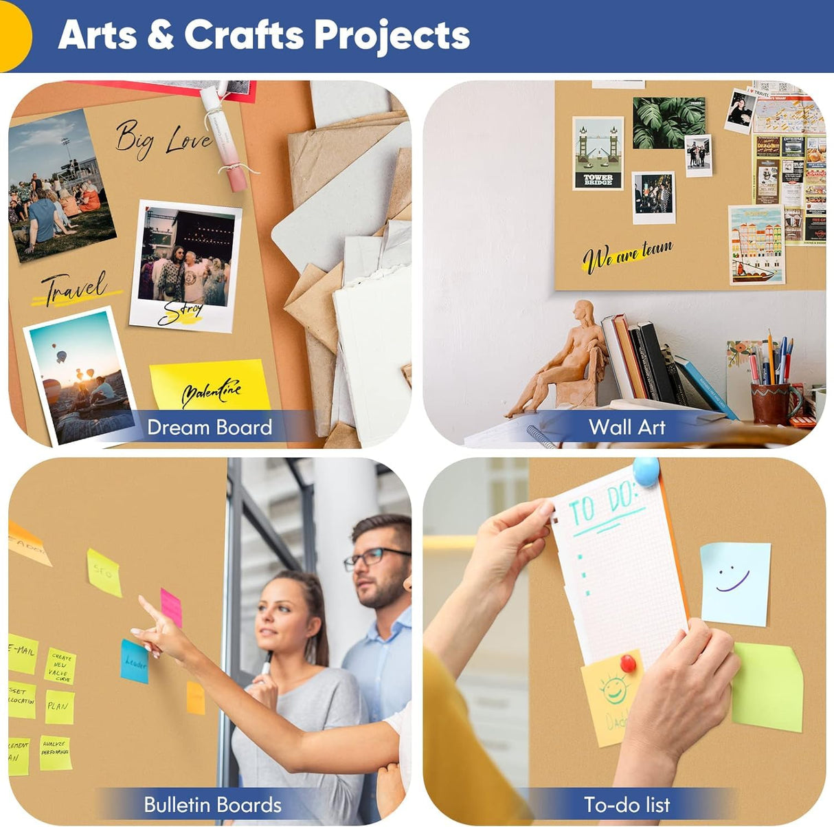 Vanhench 48"x 2400" (200') Brown Jumbo Roll Wrapping Paper, Kraft Craft Paper Roll for Bulletin Board Kids Arts Crafts Packing Shipping Poster Construction, Thanksgiving Christmas Wrapping Paper