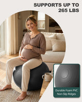 Trideer Yoga Ball for Exercise, Pregnancy, Exercise Ball, Pump Included