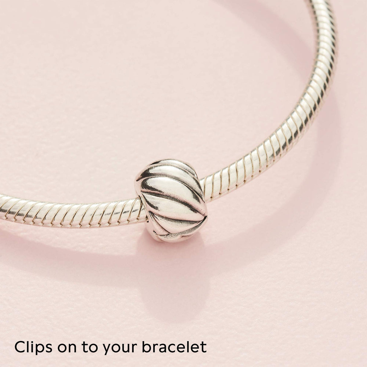 PANDORA Polished Feathered Clip Charm - Bracelet Charm for PANDORA Moments Bracelets - Stunning Women's Jewelry - Gift for Women in Your Life - Made with Sterling Silver - With Gift Box