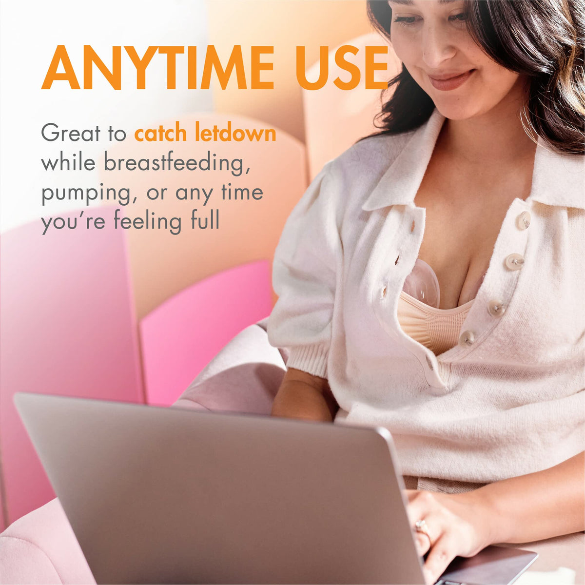 Boon Trove Silicone Manual Breast Pump - Discreet Milk Collector - 2 Count