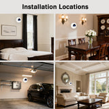 2-in-1 Combination Smoke and Carbon Monoxide Detector, Battery Powered Detector with Test Button, Digital Display, 85dB Warning Sound, Easy Installation