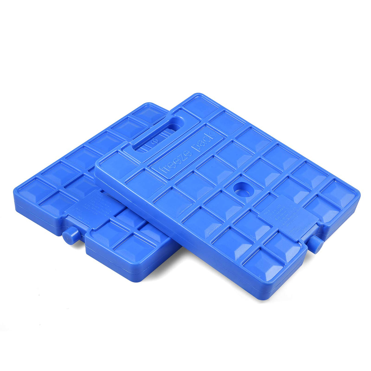 REV. LANG Large Freezer Cold Ice Pack Block Ice Chest, Reusable Long Lasting Quick Freezes with A Handle, for Coolers Lunch Box/Bag(1000g Set of 2)