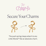 Little Words Project Initial Charm, A, Customizable Charm for Bracelets, Necklaces, Keychains & More