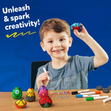 Skillmatics Rock Painting Kit - Mess-Free Art & Craft Activity for Girls & Boys, Craft Kits & Supplies, DIY Creative Activity, Christmas Gifts for Kids Ages 4, 5, 6, 7, 8, 9, 10, 11,12