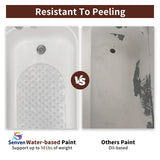Tub and Tile Spray Paint White Gloss Waterproof Spray White Tile Paint Bathtub Refinishing Kit for Tiles Ceramic Porcelain Fiberglass Resurfacing Bathroom Walls Bathtubs Sinks Countertop Toilets Gloss