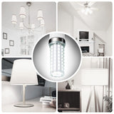 FanNicoo LED Corn Light Bulb 150W Equivalent 2500 Lumen 6500K Cool Daylight White 20W E26/E27 Base Non-dimmable Ceiling Fan Corn Lighting for Home Garage Warehouse Indoor LED Corn Bulbs Pack of 4