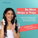 Smileactives Teeth Whitening Kit - 1oz (Pack of 3) - Features Clinical-Grade Hydrogen Peroxide for Long Lasting White Teeth, Simply add to Toothpaste to Permanently Remove Coffee Stains & More!