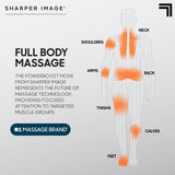 Sharper Image Powerboost Move - Portable Percussion Massage Gun with 4 Attachments, 4 Speeds| Lightweight Full Body Back & Shoulder Massager| Deep Tissue Muscle Recovery, Pain Relief & Soreness