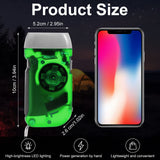 Treela 36 Pcs Hand Crank Flashlights Operation Christmas Bulk Items Squeeze Flashlight No Battery Required Torchlight 3 Powered Charging for Emergency(Yellow, Green, Blue, Red)