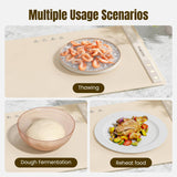 Warming Mat for Food, Food Warming Mat,Electric Warming Tray for Buffets, Fast Heating Silicone Food Warming Mat for for Countertop Parties Home Travel Gatherings Blue, Beige
