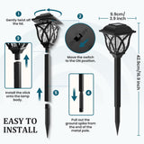 GIGALUMI 8 Pack Solar Lights Outdoor Waterproof, LED Solar Garden Lights, Outdoor Decorations, Garden Decor for Yard, Patio, Landscape, Planter, Walkway (Cold White)