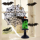 Eldnacele Spider Halloween Snow Globe Flameless Candle Battery Operated