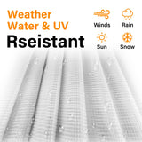 16 Mil Greenhouse Cover,Clear Plastic Tarps Heavy Duty Waterproof 12X16FT,UV Resistant Poly Clear Tarps with Grommets, Greenhouse Heavy Duty Tarp for Gardening, Farming, Nursery, Garden