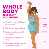 Lume Invisible Spray Deodorant For Women - Whole Body Deodorant Spray - 72 Hr Odor Control - Ozone Friendly, Natural Propellant - Aluminum & Baking Soda Free, Skin Loving - 2 pack (Lavender Sage)