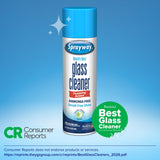 Sprayway Glass Cleaner Foaming Aerosol Spray, 15oz, Pack of 6 | Ammonia-Free, Streakless, Fast-Acting | Cleans & Polishes Glass Surfaces | Fresh Scent, Removes Fingerprints, Dust, Dirt, Smoke Film